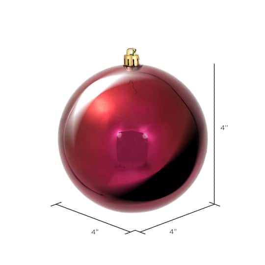 Vickerman 4" Shiny Ball Ornaments